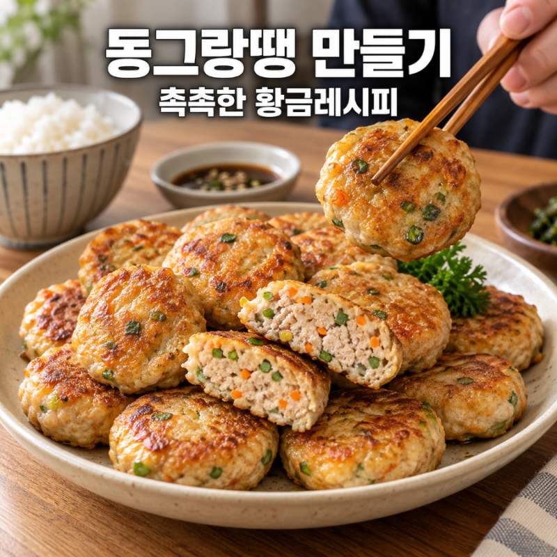 동그랑땡 만들기 황금레시피 두부 넣어 촉촉한 명절전 만드는 법