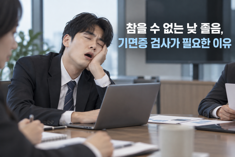 참을 수 없는 낮 졸음, 기면증 검사가 필요한 이유