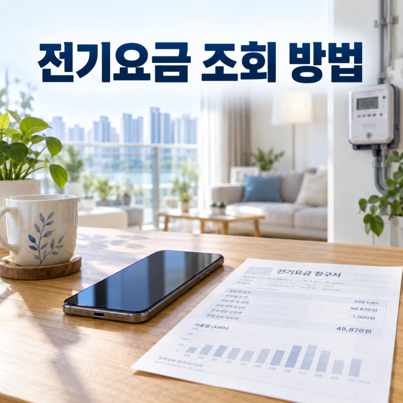 전기요금 조회 방법｜한전ON 고객번호 찾기·아파트 확인 순서