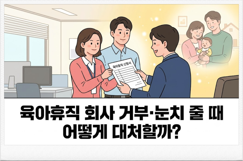 육아휴직 회사 거부·눈치 줄 때 어떻게 대처할까?