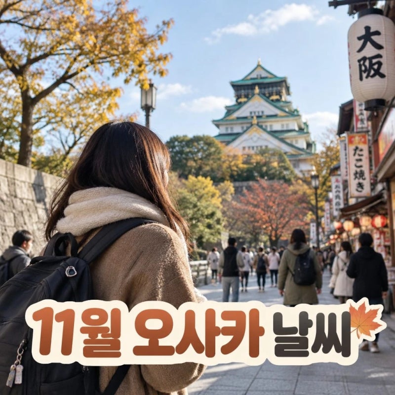 11월 오사카 날씨 총정리 옷차림과 여행 준비물