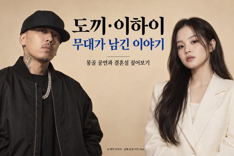 도끼·이하이 몽골 공연, ‘마이 레이디’ 한마디에 결혼설까지