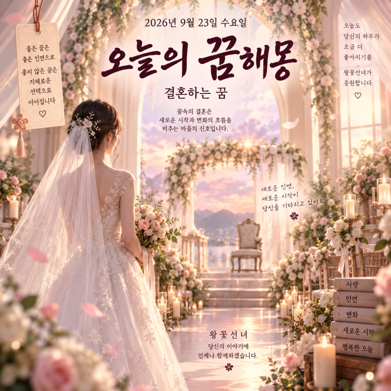 2026년 9월 23일 오늘의 꿈해몽