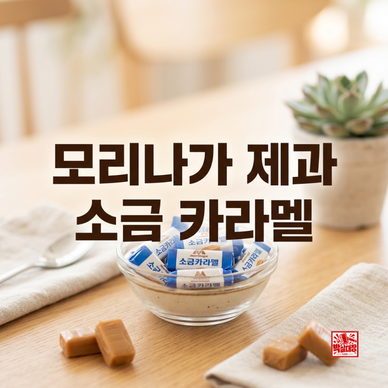 [내돈내산] 이민정 쿠팡 간식, 모리나가 제과 소금 카라멜