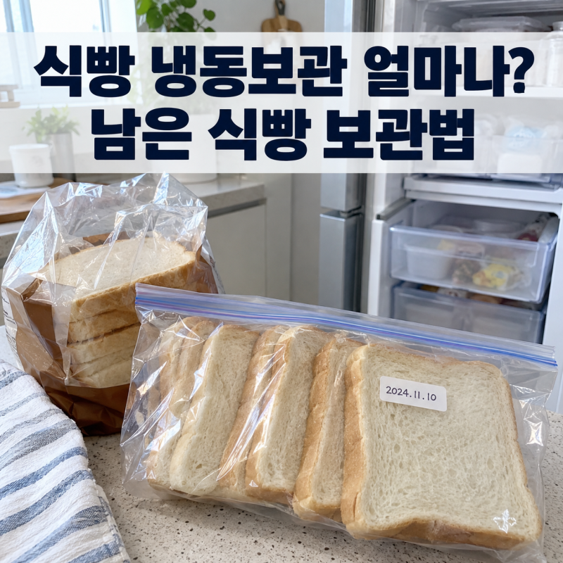 식빵 냉동보관 얼마나? 남은 식빵 보관하는 방법