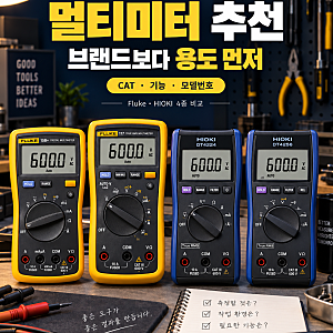 멀티미터 추천, 숫자만 보고 사면 놓칩니다… Fluke·HIOKI 4종 비교