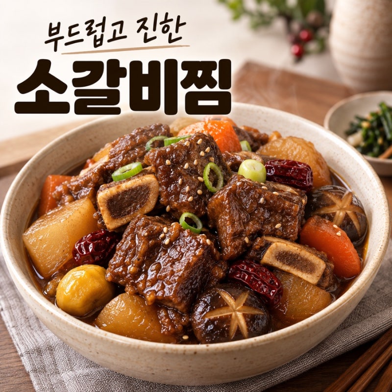간단 소갈비찜 만드는 법 부드럽고 진한 양념 레시피