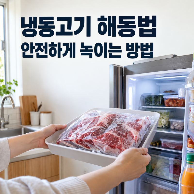 냉동고기 어떻게 해동할까? 냉장·전자레인지 해동 방법