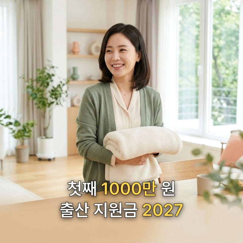 신생아 출산 지원금 2027, 「첫째」는 얼마를 받을까?