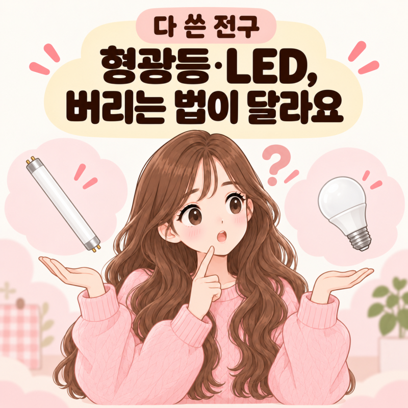 형광등 버리는 법 LED 전구와 다른 분리배출 방법