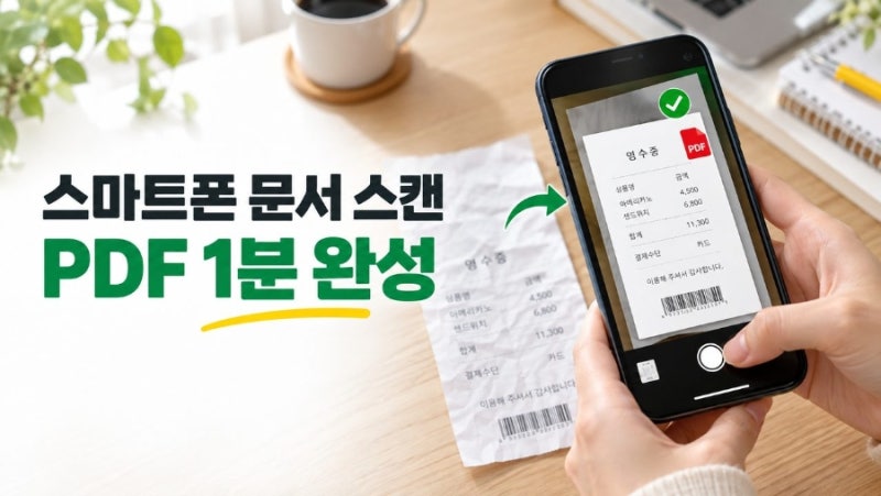 스마트폰 문서 스캔 방법, 구글 드라이브로 PDF 만드는 방법