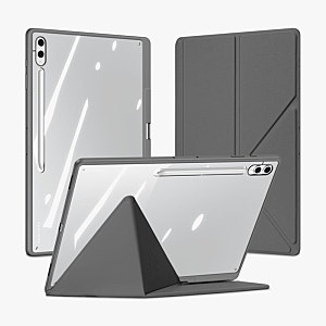 갤럭시탭 S10 플러스 케이스 추천! 투명 S펜 수납 스마트 북커버 마기 블랙 사용 후기