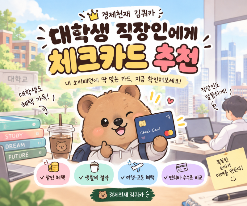 (광고X) 대학생,직장인에게 추천하는 활용도 높은 체크카드 정리 / 신용카드 연말정산 세액공....