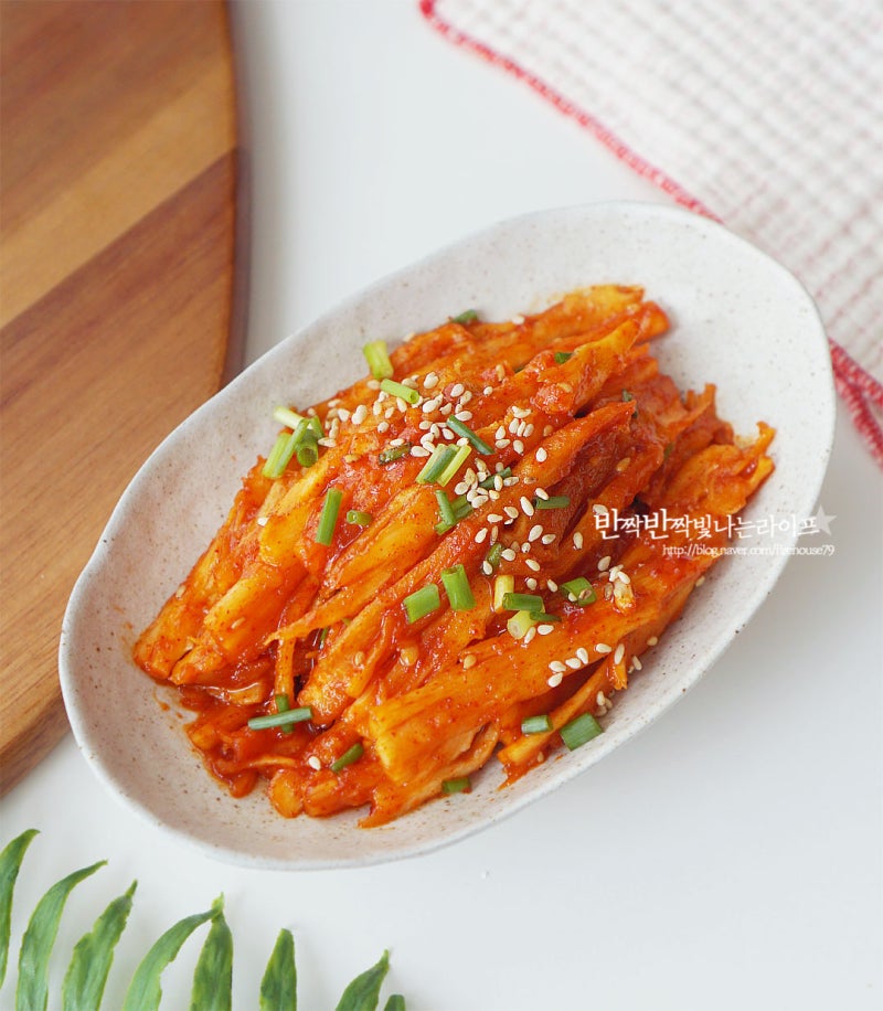 더덕고추장무침 더덕무침 양념 레시피 손질법