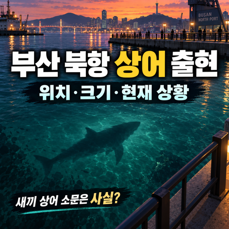 부산 북항 상어 출현, 어디서 발견됐나? 크기·현재 상황·새끼 상어 소문까지
