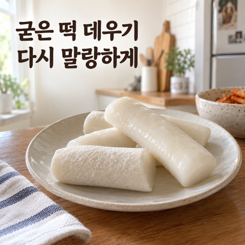 굳은 떡 다시 말랑하게 만드는 법, 전자레인지 데우기