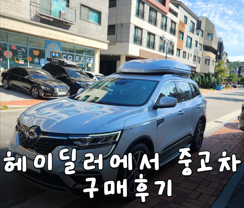 헤이딜러 중고차 구매 내돈내산 QM6 실 구매 후기｜당근·직거래 고민하다 헤이딜러로 구매한....