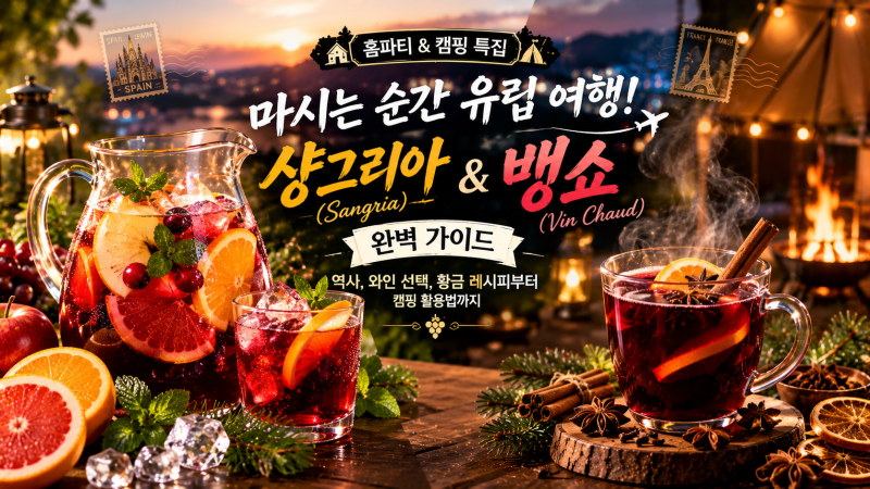 [홈파티 & 캠핑 특집] "마시는 순간 유럽 여행!" 샹그리아(Sangria) & 뱅쇼(Vin Chaud) 완벽 가이드 ....