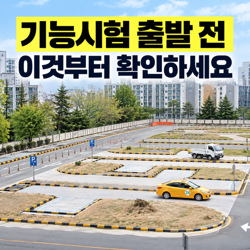 운전면허 기능시험 출발 전, 이것부터 확인하세요.