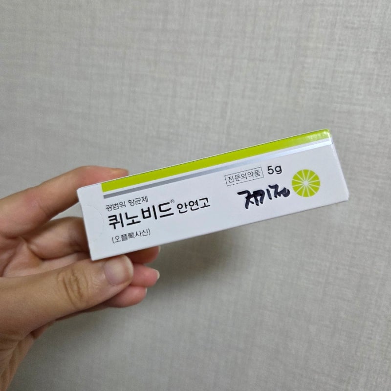 눈다래끼로 안과가서 안연고 처방 받기(퀴노비드 안연고)