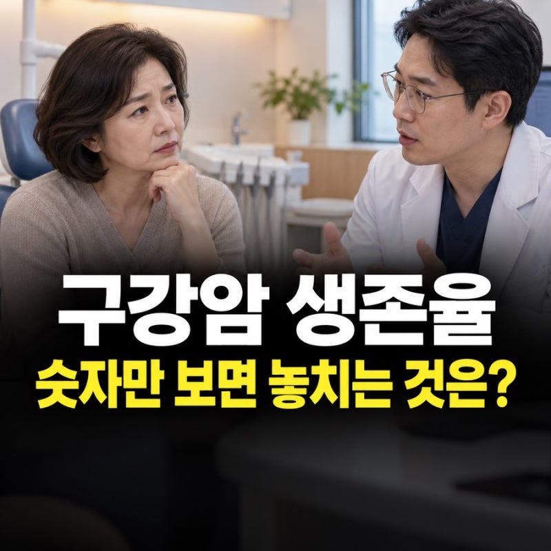 구강암 생존율, 초기와 4기는 얼마나 다를까요?