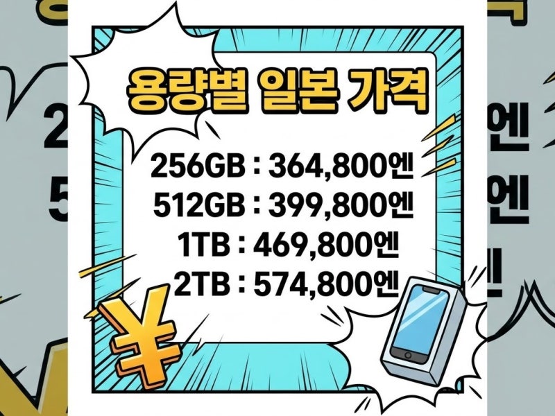 일본 아이폰 듀오 가격 용량별 정리 한국보다 싼가?