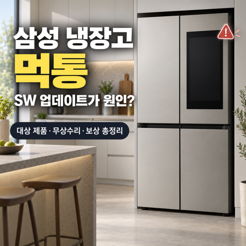 삼성 냉장고 업데이트했다가 먹통? 원인·대상 모델·보상 총정리