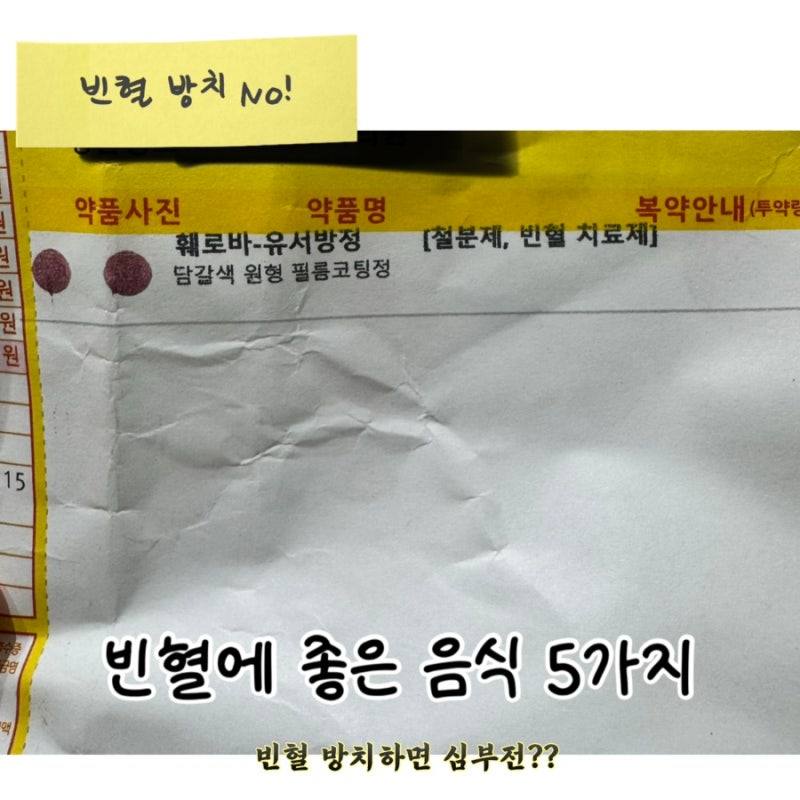 빈혈 방치하면 심부전 위험? 빈혈에 좋은 음식 5가지 총정리