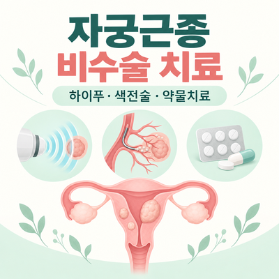 자궁근종 수술 없이 치료할 수 있을까?｜하이푸·색전술·약물치료 차이