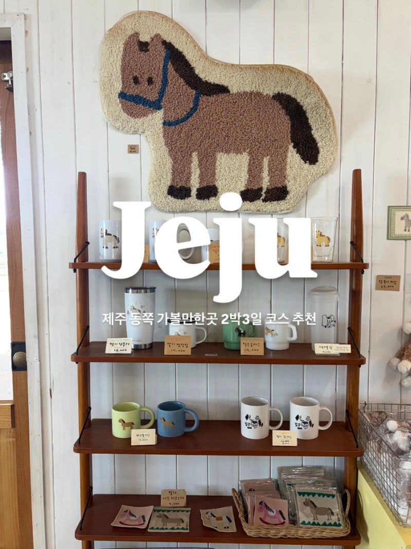 Jeju East Coast Attractions: 2-Night, 3-Day Itinerary with Restaurant, Cafe, Accommodation, and Tourist Spot Recommendations
