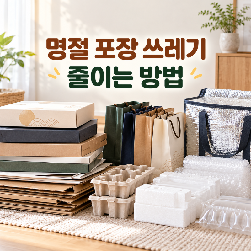 추석 선물 포장 쓰레기 줄이는 법, 상자·보냉백 버리기 전에 확인하세요