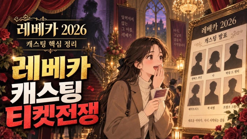뮤지컬 레베카 2026 캐스팅 총정리: 막심·댄버스·나 역 라인업과 관전 포인트