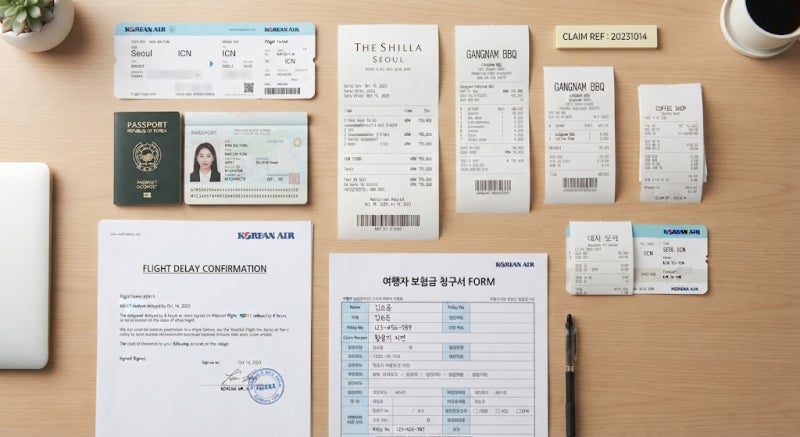 해외여행자보험 항공기 결항·지연 보상 기준과 식대 숙박비 청구 서류 정리