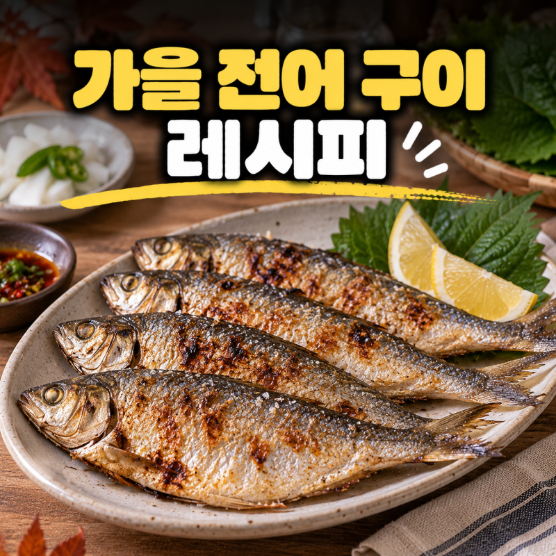 가을전어 굽는법, 집에서도 고소하게 즐기는 전어구이 레시피