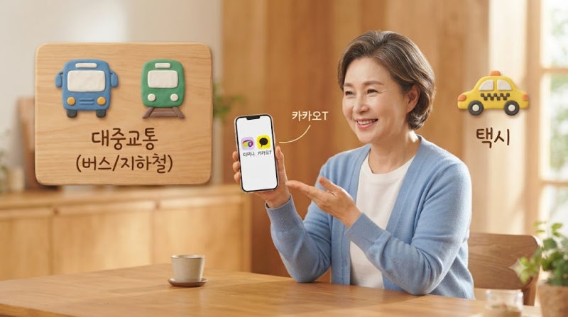 티머니앱 교통카드 등록 방법과 카카오 택시 호출 비교