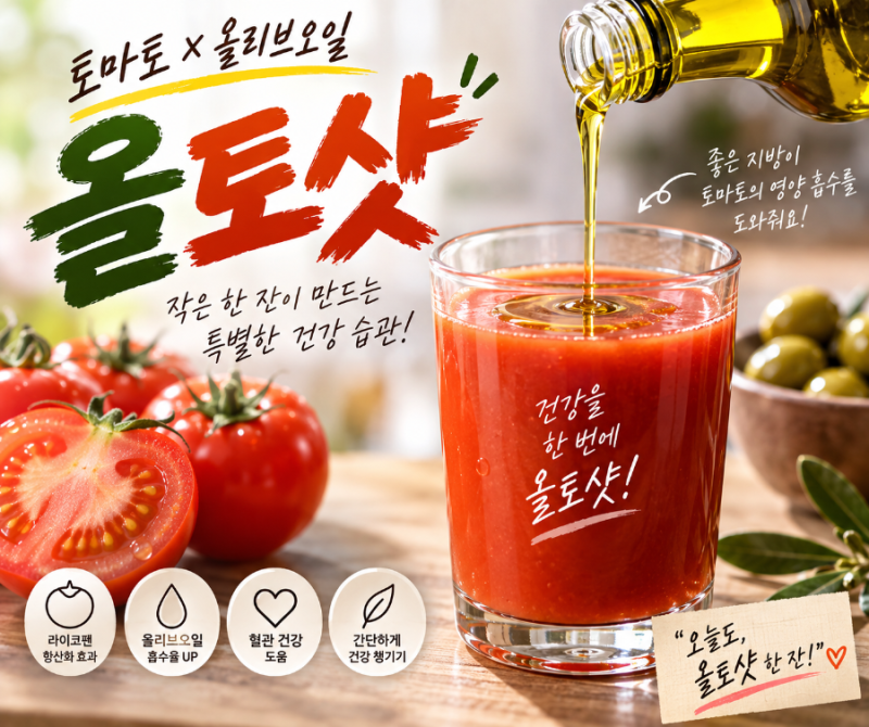 토마토에 올리브오일 한 숟갈? 요즘 난리 난 ‘올토샷’, 진짜 몸에 좋을까