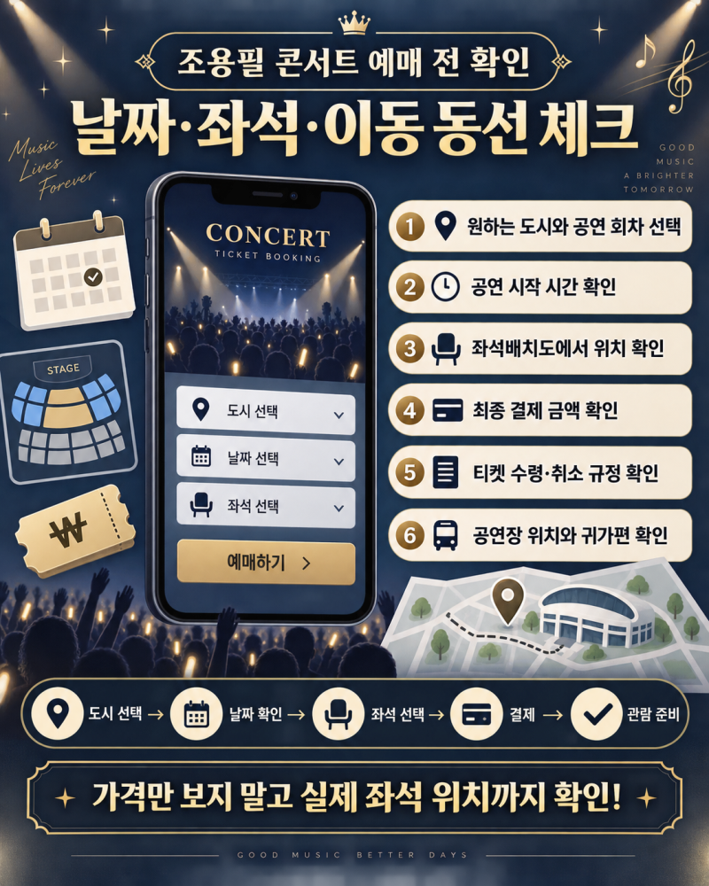 2026 조용필 & 위대한탄생 전국투어 티켓 오픈 일정 총정리｜도시별 공연 날짜·가격·예매 팁