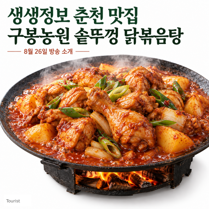[생생정보 8월26일] KBS 2TV 생생정보 오늘 방송맛집 '맞집 맛수다' 솥뚜껑 닭볶음탕과 석쇠 닭....