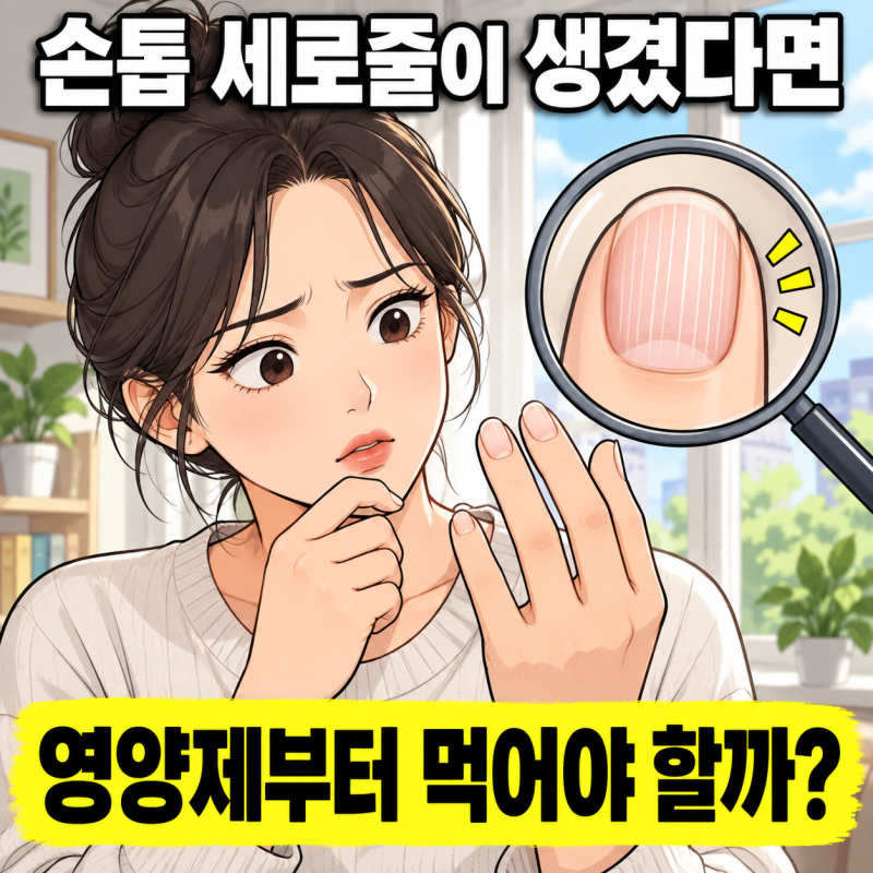 손톱 세로줄, 영양제부터 먹어야 할까? 정상 변화와 위험 신호 4가지