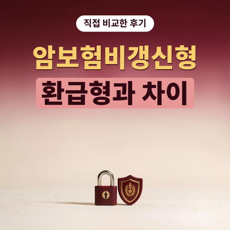 암보험비갱신형과 환급형암보험, 나란히 놓고 보니 보험료 흐름이 달랐어요 (플랜비보험)