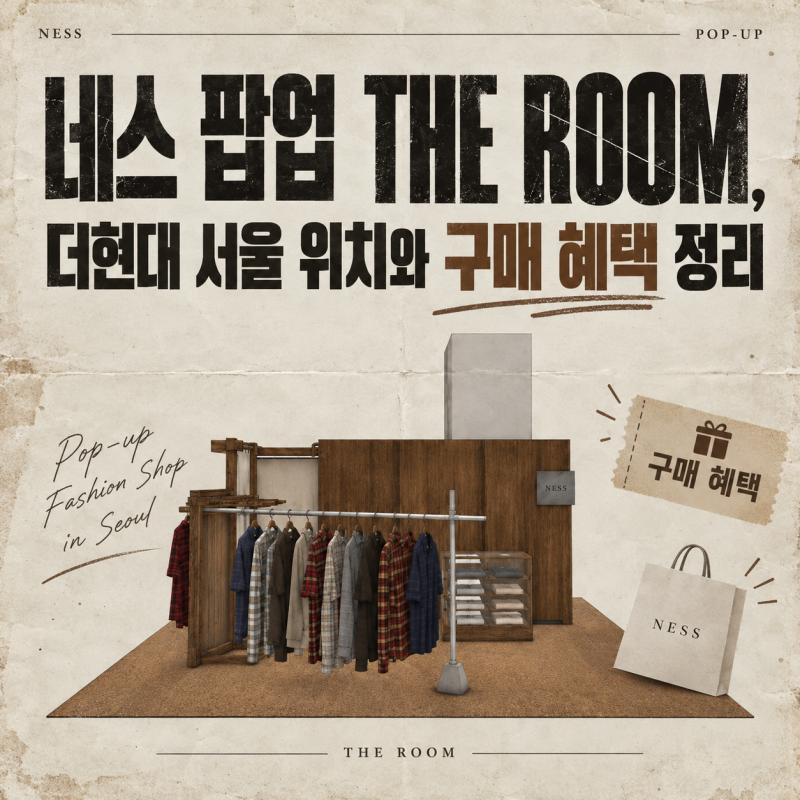 Ness Pop-up 'THE ROOM' at The Hyundai Seoul: Location and Purchase Benefits