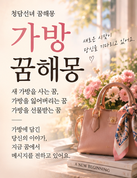 가방 꿈해몽｜새 가방을 사는 꿈, 가방을 잃어버리는 꿈·가방을 선물받는 꿈
