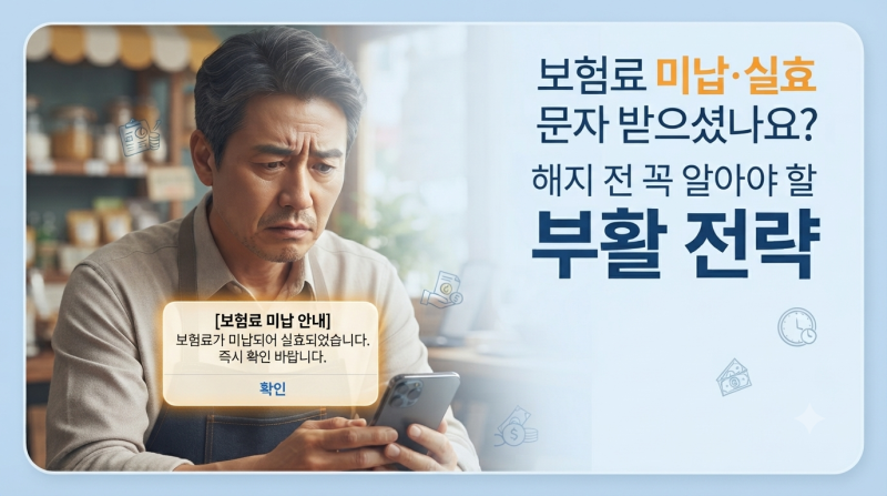 보험료 미납하면 어떻게 되나요, 실효 전에 이것만 알면 됩니다
