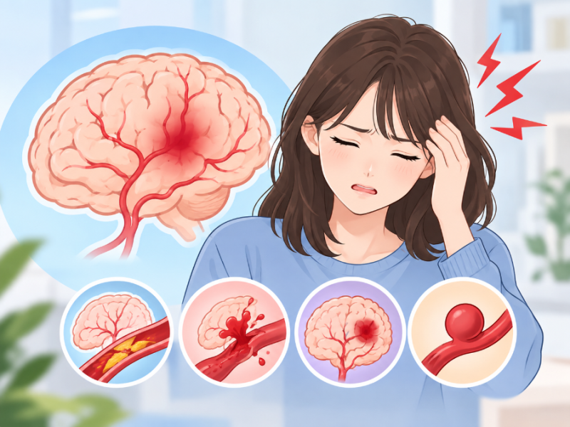 뇌졸중 뇌출혈 뇌경색 뇌동맥류는 뭐가 다를까? 증상과 원인 검사방법 알아보기