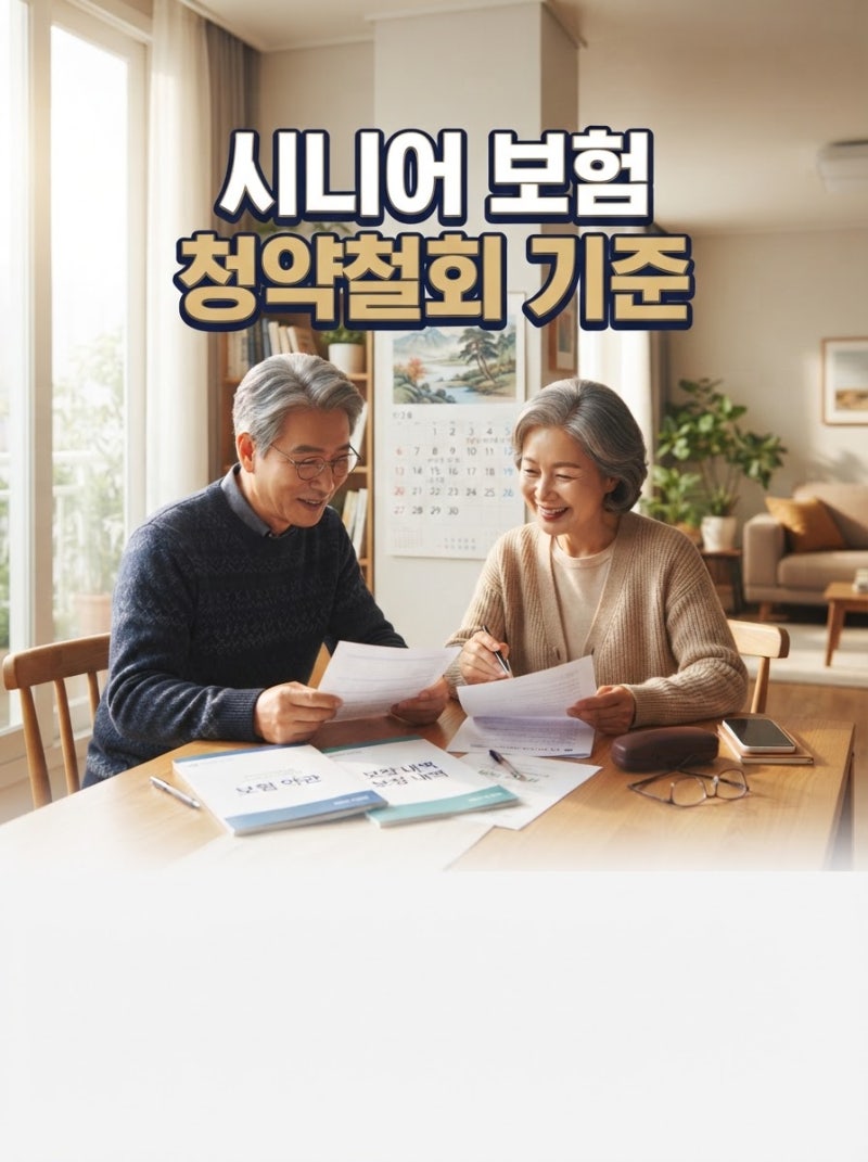 시니어 보험 가입 전 확인, 청약철회 기간과 5세대 실손 기준까지