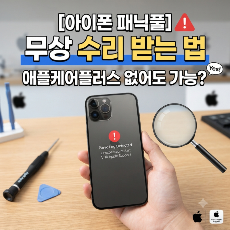 아이폰 패닉풀 무상 수리 받는 법 - 애플케어플러스 없어도 가능할까