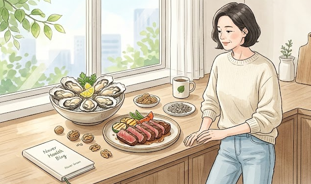 아연 부족하면 나타나는 증상? 아연 많은 음식