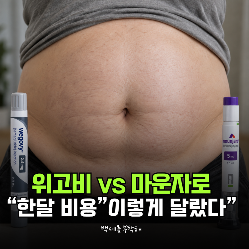 "가격만 보고 골랐다간?" 위고비 마운자로 가격 비교… 한달 비용·효과 "이렇게 달랐다"