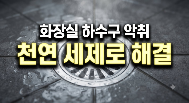 화장실 하수구 쾌쿰한 악취 원인 락스 대신 천연 세제로 안전하게 잡는 루틴