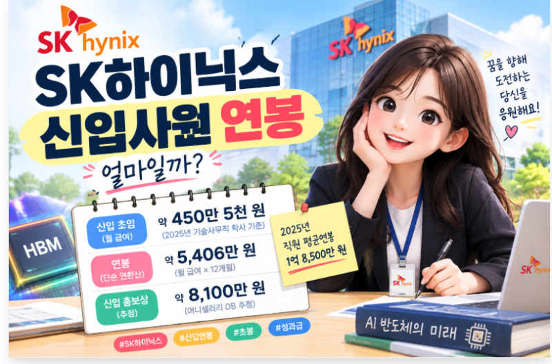 SK하이닉스 신입 연봉 얼마길래 ｜2026초봉부터 성과급·평균연봉까지